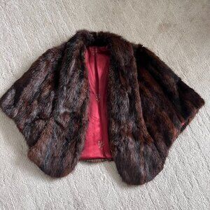 Vintage Fur Cape - 1950's/60's